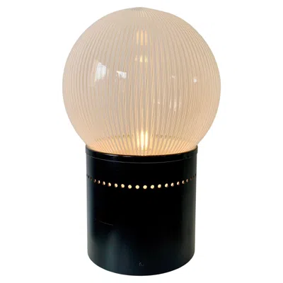Pre-owned Venini Stripped Glass Table Lamp, Circa 1960, Italy. In Transparent