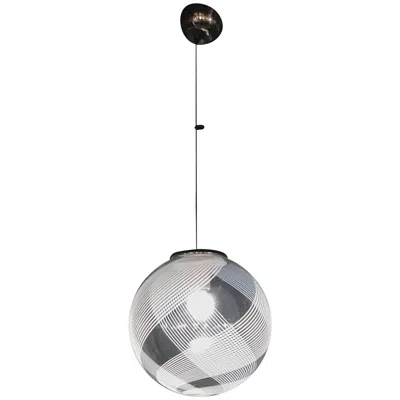 Pre-owned Venini , 'tessuto' Chandelier, Circa 1970 In Murano Glass In Transparent