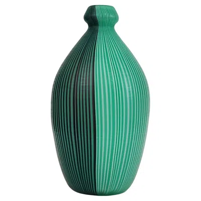 Pre-owned Venini Tessuto Velato, Iconic Vase By Carlo Scarpa For  In Blue
