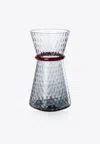 Venini Tiara Vase In Glass In Blue