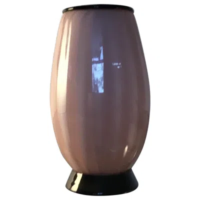 Pre-owned Venini Tommaso Buzzi Jacketed Glass Vase, 1950, Italy In Black
