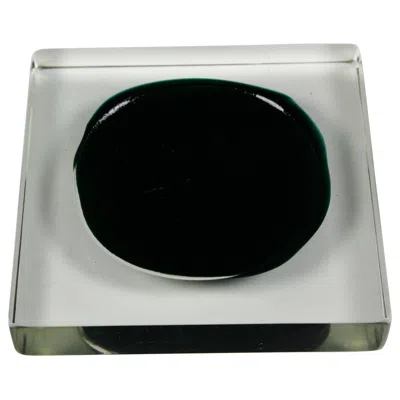 Pre-owned Venini Tray Clear Glass With A Circular Slightly Inverted Dome, 1950s Italy In Gray