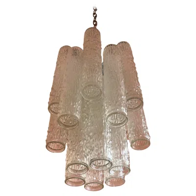 Pre-owned Venini Troncchi Chandelier Designed By Toni Zuccheri For  1960 Italy In Brown