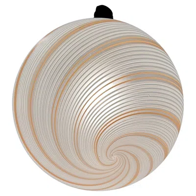 Pre-owned Venini Two 'tessuto' Chandeliers In Murano Glass, Circa 1970 In Sand
