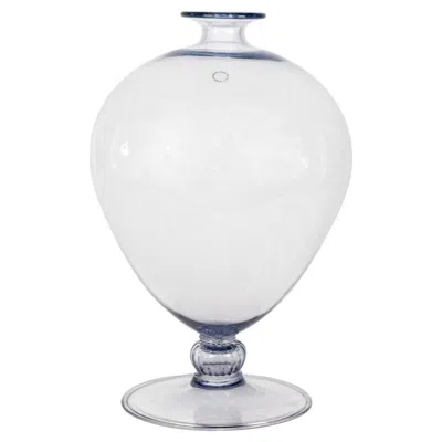 Pre-owned Venini Vase Veronese Wisteria Murano Glass Limited Edition 175/199 Signed 1998 In Clear