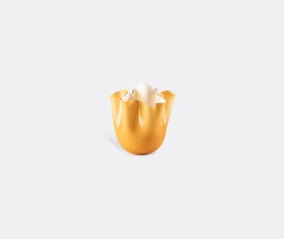 Venini Vases Amber In Amber, White