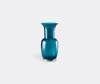 Venini Vases Blue Satin Uni In Blue Satin