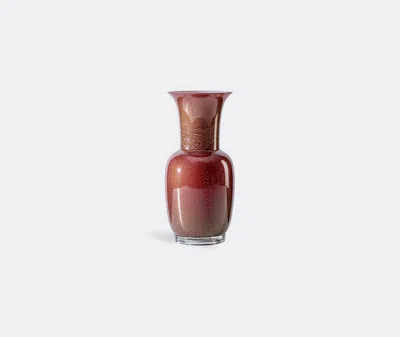 Venini Vases Red In Red, Pink