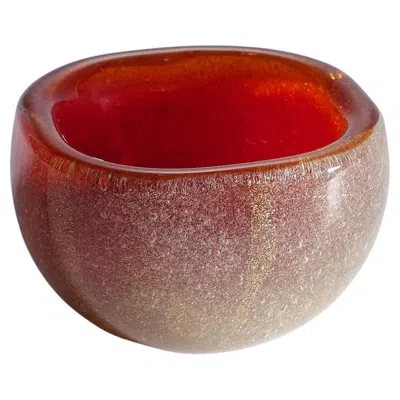 Pre-owned Venini Vetro Sommerso Bowl By Carlo Scarpa For  Murano Ca. 1930s In Brown