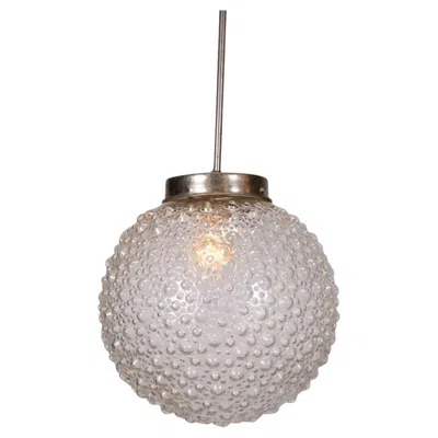 Pre-owned Venini Vintage Delight! Midcentury Modern ‘bubble Glass' Globe Pendant In Transparent