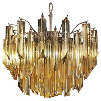 Pre-owned Venini Vintage Italian Chandeliers, Murano In Brown