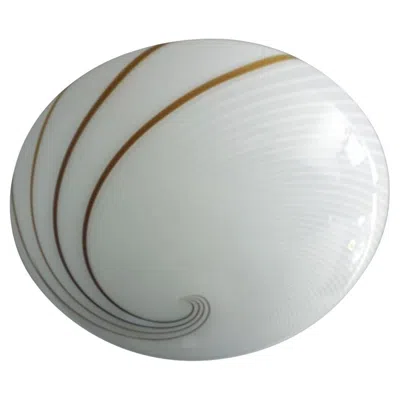 Pre-owned Venini Vintage Murano Flush Mount / Sconce In Transparent
