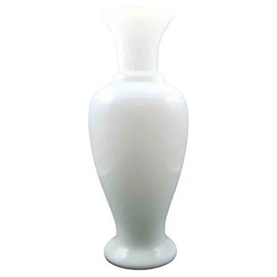 Pre-owned Venini Vintage Murano Glass Vase By , Modern Design, 49cm Diameter In Transparent