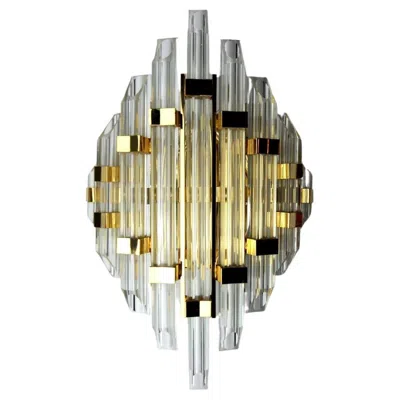Pre-owned Venini Wall Lamp, Cut Crystals, Italy, 1970 In Brown
