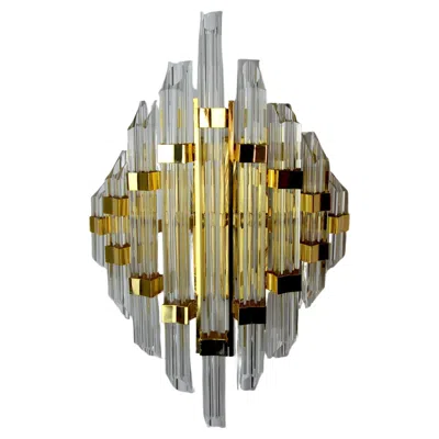 Pre-owned Venini Wall Lamp, Murano Glass, Italy, 1970 In Brown