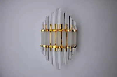 Pre-owned Venini Wall Lamp  Italy 1970 In Transparent