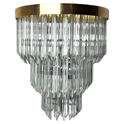 Pre-owned Venini Wall Light From , Italy, 1970s In Transparent