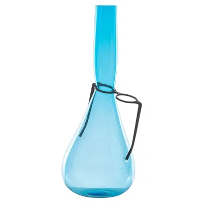 Pre-owned Venini Where Are My Glasses 777.51 Glass Vase, Acquamare - Ron Arad - Damiani In Blue