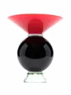 Venini Yemen Two-tone Vase In Black