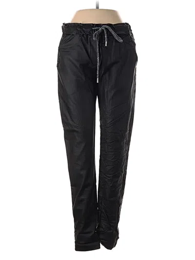Pre-owned Venti6 Faux Leather Pants In Black