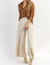 VENTI6 IN FLIGHT PALAZZO PANT IN BEIGE