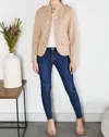 Venti6 Light Felt Wool Sargent Pepper Jacket In Beige In Beige