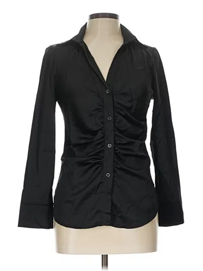 Pre-owned Venti6 Long Sleeve Blouse In Black