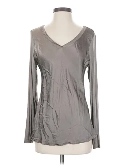 Pre-owned Venti6 Long Sleeve Top Gray V Neck Tops
