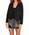 Venti6 Marcella Short Jacket In Black In Black