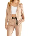 Venti6 Marcella Short Jacket In Tan In Brown