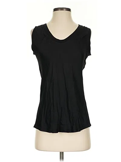 Pre-owned Venti6 Short Sleeve Top Black Scoop Neck Tops