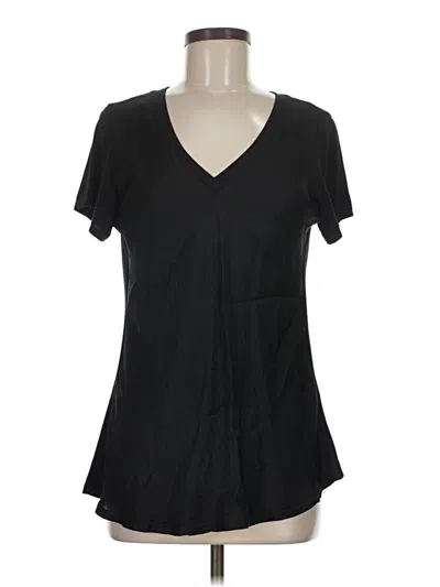 Pre-owned Venti6 Short Sleeve Top Black V-neck Tops