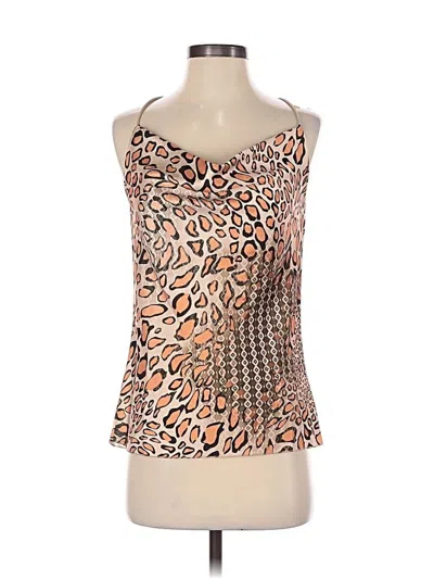 Pre-owned Venti6 Sleeveless Top Orange Halter Neckline Tops
