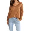 VENTI6 STAR STUDDED LIGHTWEIGHT SWEATER IN BROWN