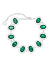 Venuja 54th Oval-stone Choker In Green