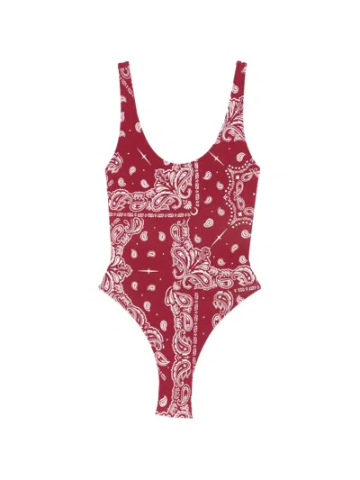 Venuja Bandana-print Swimsuit In Red