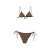 Venuja Triangle-cup Bikini In Brown