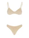 Venuja Beige Sequin Bikini