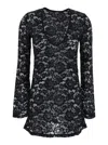 Venuja Floral-lace Mini Dress In Black