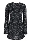 Venuja Floral-lace Mini Dress In Black