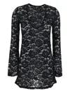 Venuja Floral-lace Mini Dress In Black