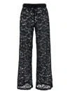 Venuja Floral-lace Pants In Black