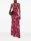 Venuja Long Beach Robe In Multi