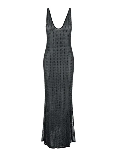 Venuja Embellished Maxi Dress In Black