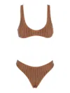 Venuja Rhinestone-embellished Bikini In Brown