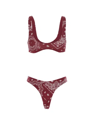 Venuja Paisley-print Bikini In Red