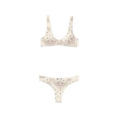 Venuja Paisley-print Crystal-embellished Bikini In Animal Print