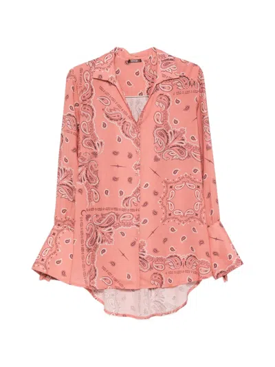 Venuja Paisley-print Shirt In Orange