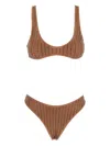Venuja Rhinestone-embellished Bikini In Brown