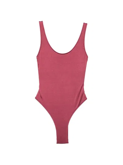 Venuja Scoop-back Swimsuit In Pink